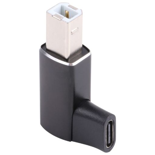 USB-C Female to USB 2.0 B MIDI Male Adapter - Black - 1