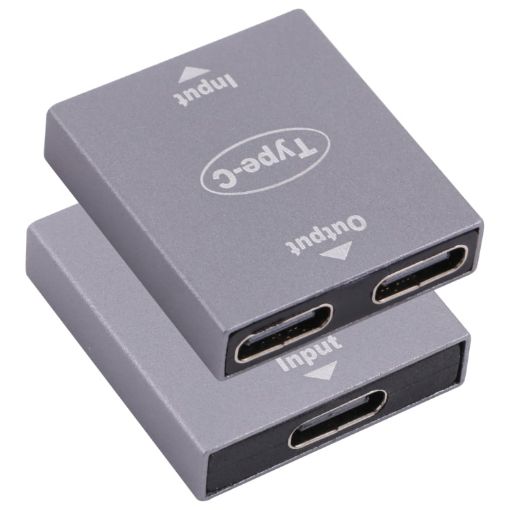 USB-C Female to USB-C Female Converter - 1 to 2 Splitter - 1