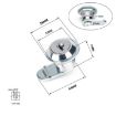 2 in 1 15mm Cylinder Drawer & Cabinet Lock Cam Locks - 4