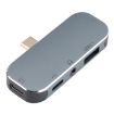 5 in 1 USB-C Male to Dual USB-C + 3.5mm AUX Adapter - 3