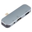 5 in 1 USB-C Male to PD Charging + 3.5mm AUX + 4K HDMI Adapter - 3