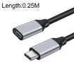 25cm USB-C Male to Female Extension Cable - 10Gbps Data Transfer - 1