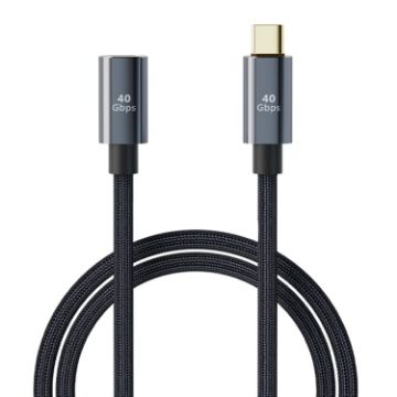 USB4.0 40Gbps Type-C Extension Cable 0.8m - Male to Female - 1