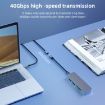 USB4.0 40Gbps Type-C Extension Cable 0.8m - Male to Female - 3