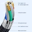 USB4.0 40Gbps Type-C Extension Cable 0.3m - Male to Female - 5