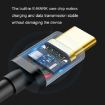 0.3m Type-C/USB-C Male to Female Extension Cable - Black - 4