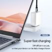 40Gbps USB-C Female to Male Adapter, 240W, Side Bend, Black - 4