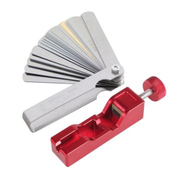 Universal Spark Plug Gap Tool with Feeler Gauge (Red) - 1