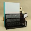 Black Mesh Letter Sorter Tray - Office File Storage Rack - 3