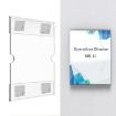 2 PCS 4x6 Inch Wall Mounted Acrylic Signage Bracket Photo Frame - 1