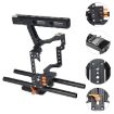 YELANGU Video Camera Cage Stabilizer for Panasonic Lumix DMC-GH4/Sony A7 - Orange - 8