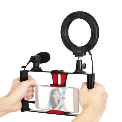 PULUZ 3-in-1 Vlogging Live Broadcast Smartphone Video Rig Kit - 1
