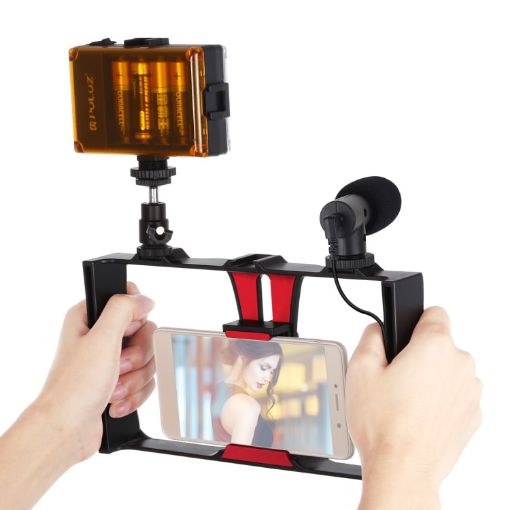 PULUZ 3 in 1 Vlogging Live Broadcast LED Selfie Light Kit - 1