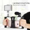 PULUZ 2 in 1 Smartphone Video Rig + Microphone Kit (Red) - 5