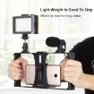 PULUZ 3 in 1 Vlogging LED Selfie Light Kit with Microphone - Blue - 5