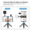 PULUZ 4 in 1 Vlogging Live Broadcast LED Selfie Fill Light Kit with Microphone (Blue) - 5