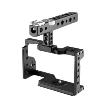 Picture of YELANGU C17 YLG0913A Video Camera Cage Stabilizer with Handle for Sony A6600 (Black)