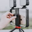 Picture of YELANGU PC203 YLG1801C Vlogging Live Broadcast LED Selfie Light Smartphone Video Rig Handle Stabilizer Plastic Bracket Tripod Kits
