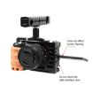 Sony Alpha 7C Camera Cage Stabilizer Rig - PULUZ Wood Handle Metal - 5