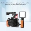 Sony Alpha 7C Camera Cage Stabilizer Rig - PULUZ Wood Handle Metal - 6