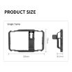 YELANGU Vlogging LED Selfie Light Mic Smartphone Video Rig Stabilizer - 8