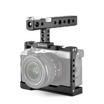 PULUZ Video Camera Cage Filmmaking Rig for Sony Alpha 7C (Black) - 1