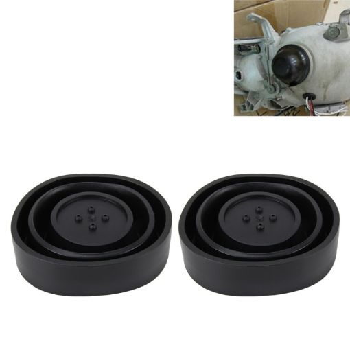 Universal Car LED Headlight Dust Cover Seal Caps - 2 PCS - 1