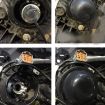 Universal Car LED Headlight Dust Cover Seal Caps - 2 PCS - 8