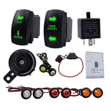 CP-4333 ATV UTV Turn Signal Light Horn Kit - 1