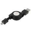 USB 2.0 to Micro USB Retractable Data Cable - 10cm Length - 2