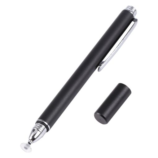 Universal Silicone Disc Nib Capacitive Stylus Pen - Black - 1
