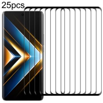 Picture of For Honor X50 GT 25pcs 9H HD 3D Curved Edge Tempered Glass Film (Black)
