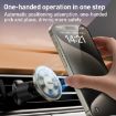 MOMAX MoVe Universal Transparent Magnetic Car Holder (Gold) - 8