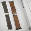 Apple Watch SE 2023 44mm Leather Watch Band - Creamy White - 4