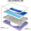 Samsung Galaxy Tab A9+ 11 2023 Silicone Hybrid PC Tablet Case - Purple - 4