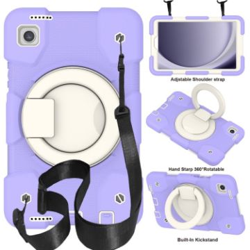 Samsung Galaxy Tab A9 8.7 2023 Silicone Hybrid PC Tablet Case Purple - 1