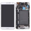 LCD Display + Touch Panel w/ Frame for Galaxy Note III - White - 1