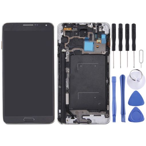 LCD Display + Touch Panel w/ Frame for Galaxy Note III/N900A/N900T - 1