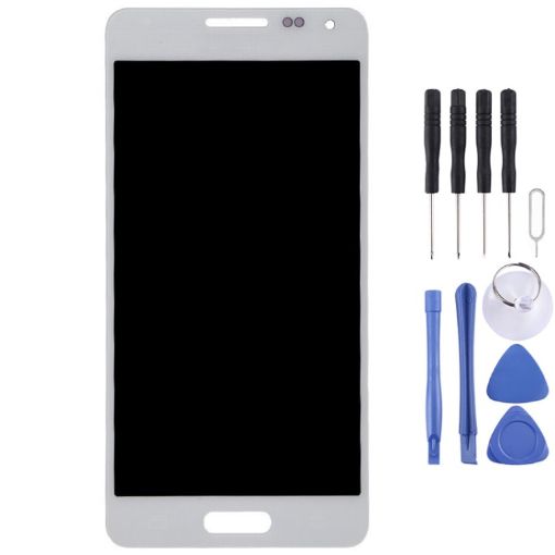 LCD Display + Touch Panel for Galaxy Alpha/G850 (White) - 1