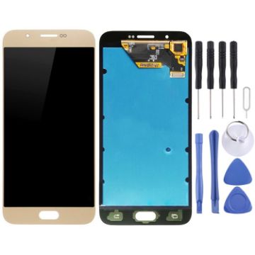 LCD Display + Touch Panel for Galaxy A8/A8000 - Gold - 1