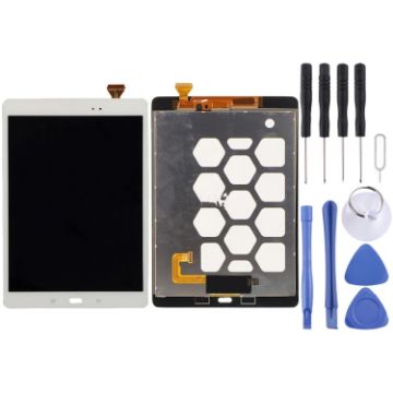LCD Screen for Galaxy Tab A 9.7/T550 T555 with Digitizer - White - 1