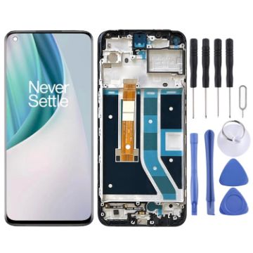 OnePlus Nord N100 LCD Screen Assembly with Frame - Black - 1