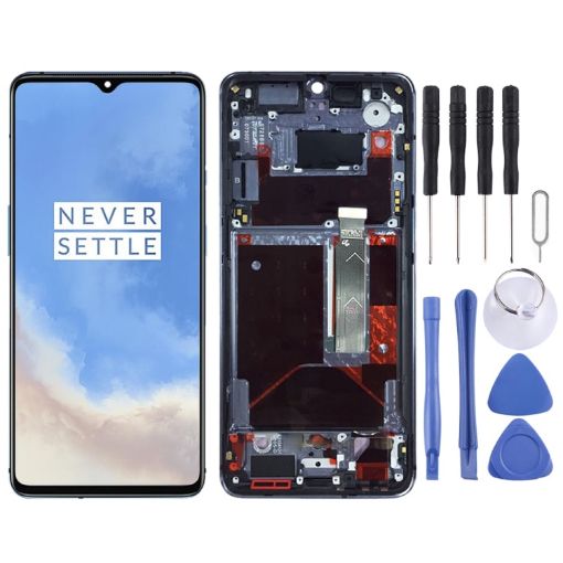 OnePlus 7T HD1901 HD1903 HD1900 HD1905 Digitizer Full Assembly with Frame OEM LCD Screen - 1