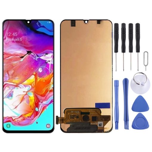 LCD Screen and Digitizer Assembly for Galaxy A70 - Black - 1