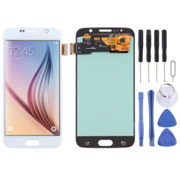 Samsung Galaxy S6 OLED LCD Screen with Digitizer Full Assembly - White - 1