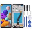 Samsung Galaxy A21 LCD Screen Digitizer Assembly with Frame - Black - 1