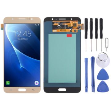 Samsung Galaxy J7 (2016) SM-J710 OLED LCD Screen with Digitizer - Gold - 1