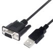JUNSUNMAY 6ft RS232 DB9 Female to USB 2.0 Cable for PLC - 1