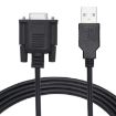 JUNSUNMAY 6ft RS232 DB9 Female to USB 2.0 Cable for PLC - 2