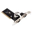 RS232 Serial Port TX382B 2 Port Pci to 9 Pin Com Riser Card Adapter - 4